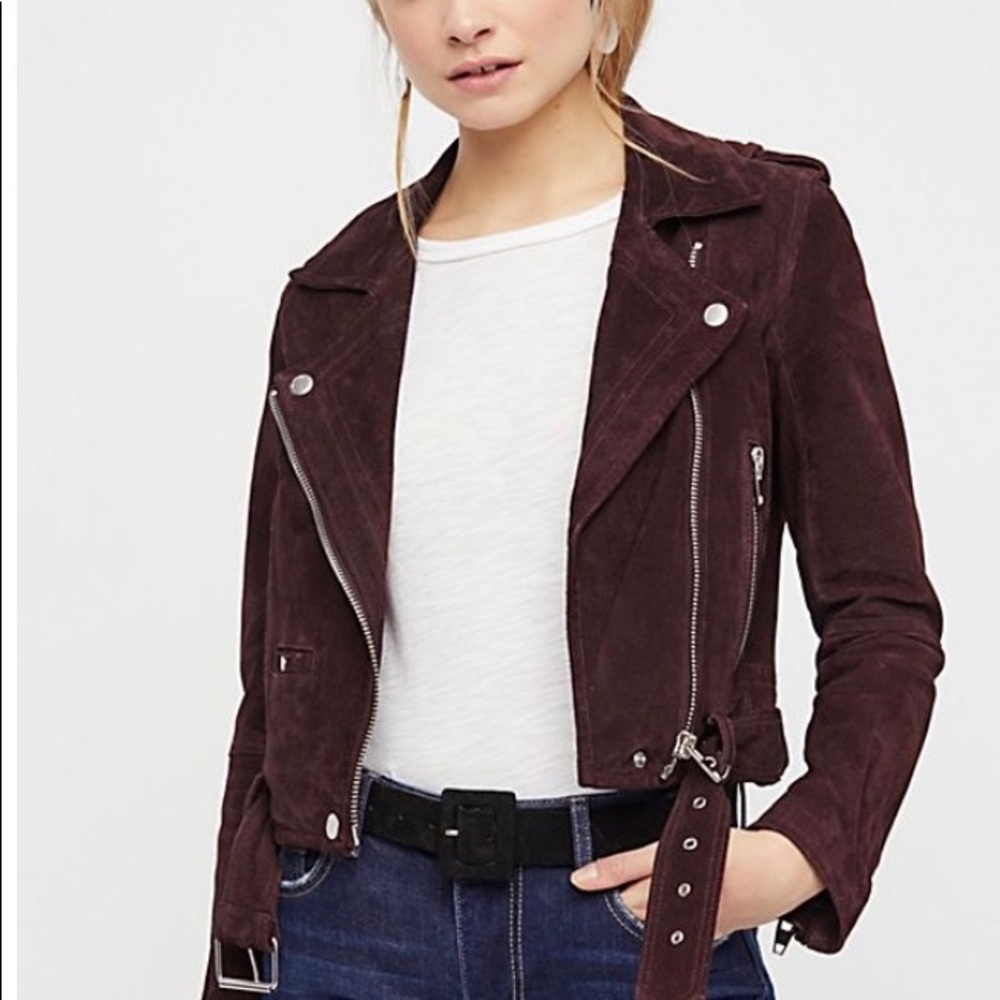 Mint Condition Blank NYC suede moto jacket
